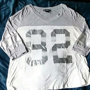 White jersey shirt